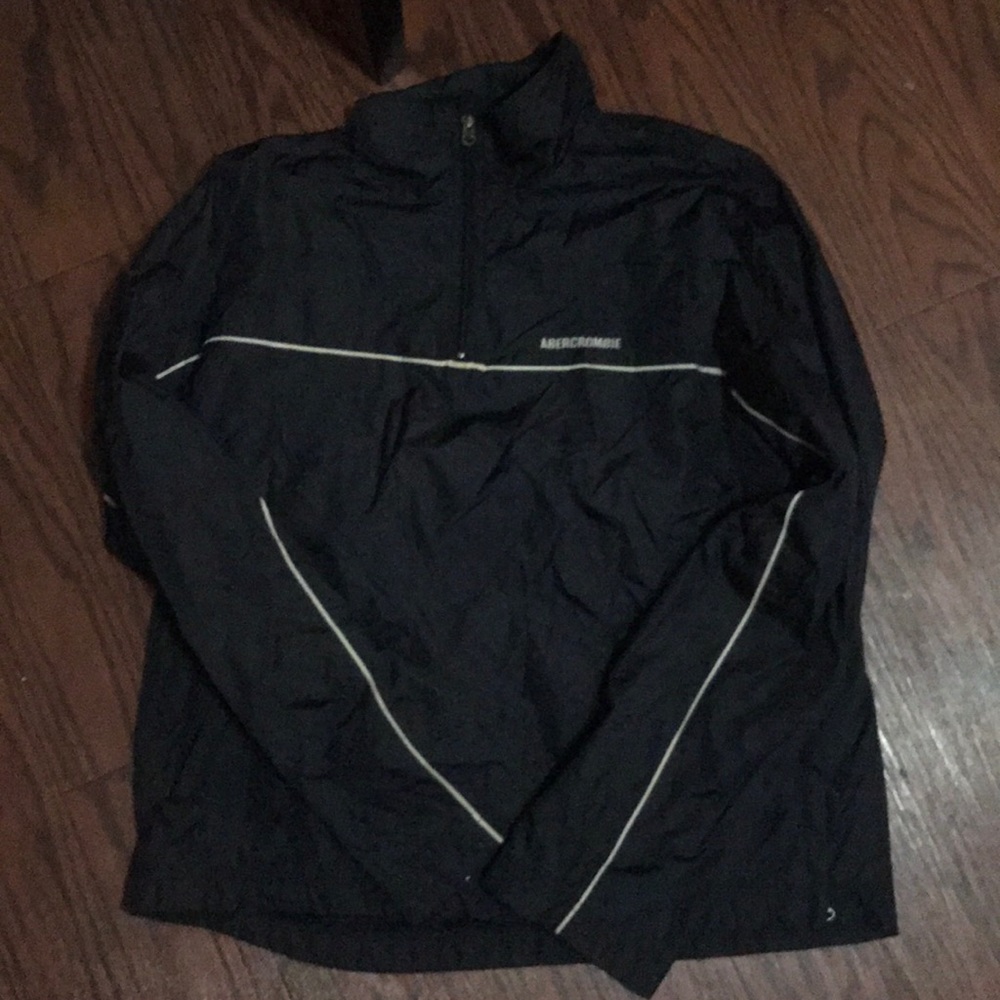 Abercrombie and Fitch navy windbreaker